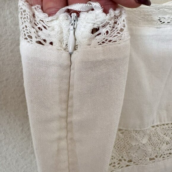 NWT ZARA Women Size M Medium Embroidered Dress 0881/130 White New - Picture 14 of 14